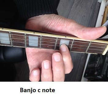 c note on the Irish banjo