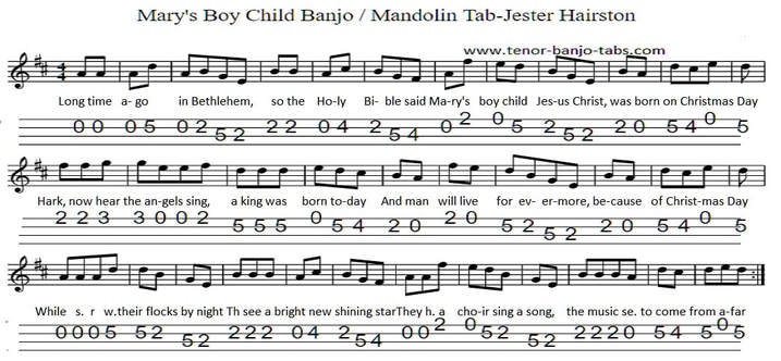 Mary's Boy Child Sheet Music Key Of D Major