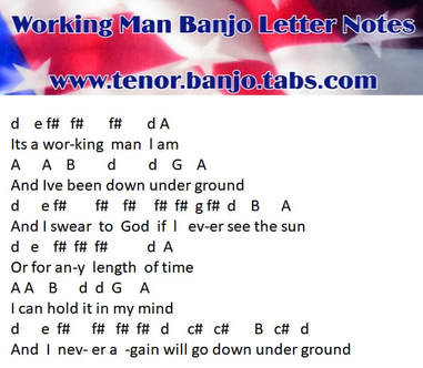 working man banjo letter notes