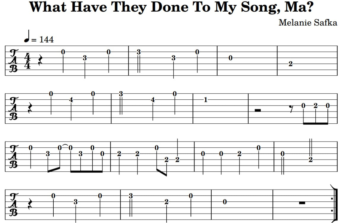 Look what the done to my song guitar tab