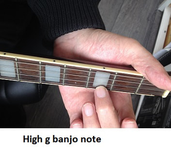 high g note on tenor banjo