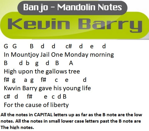 Kevin Barry music letter notes