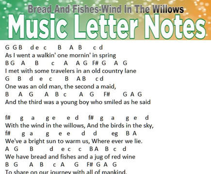 wind in the willows music letter notes