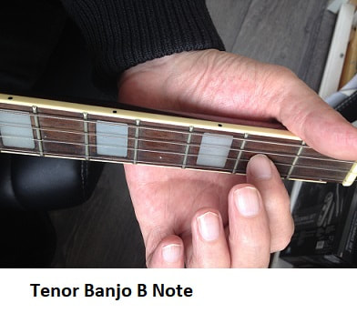 B note on the tenor banjo