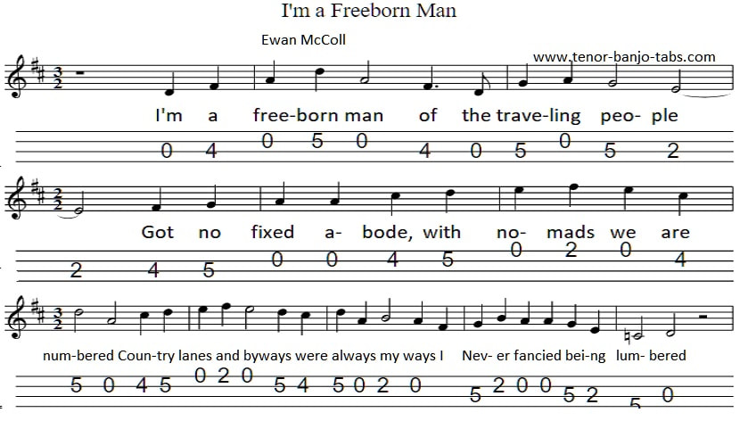 The Travelling People banjo and mandolin tab