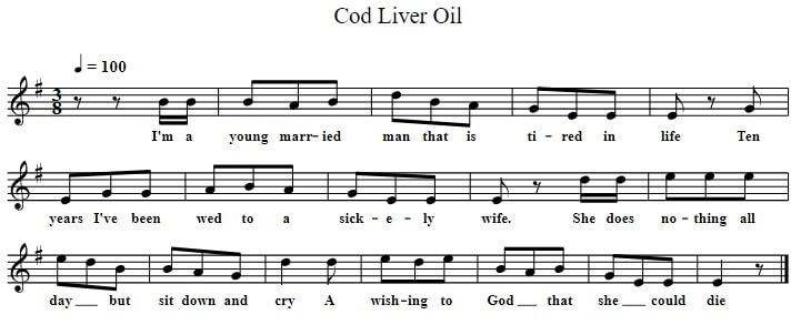 Cod Liver Oil Sheet Music