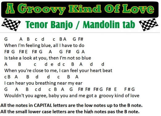 A groovy kind of love music letter notes for beginners