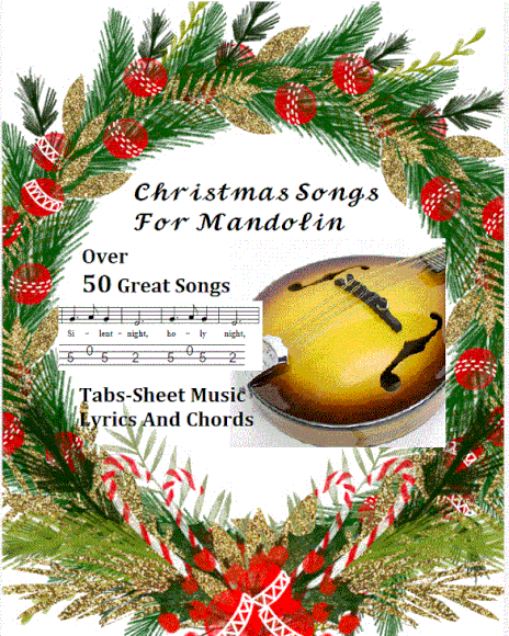 Christmas carols for mandolin with tabs and chords