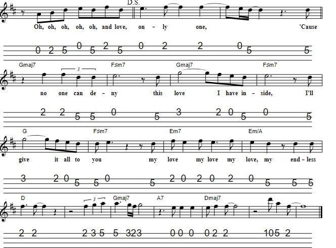Endless Love Sheet Music with chords