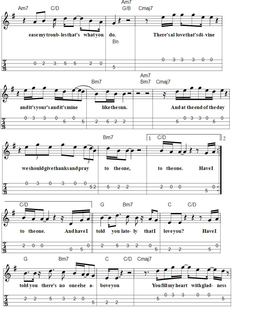 Have I told you lately that I love you piano sheet music and chords page two