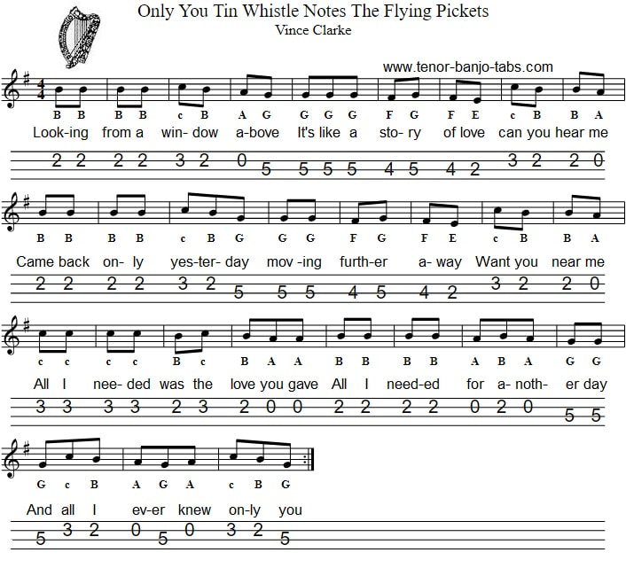 Only you sheet music in G