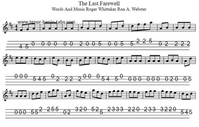 The last farewell mandolin sheet music