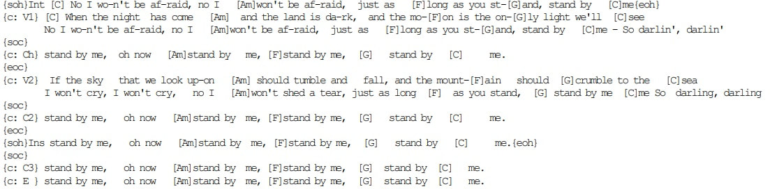 Stand by me guitar chords