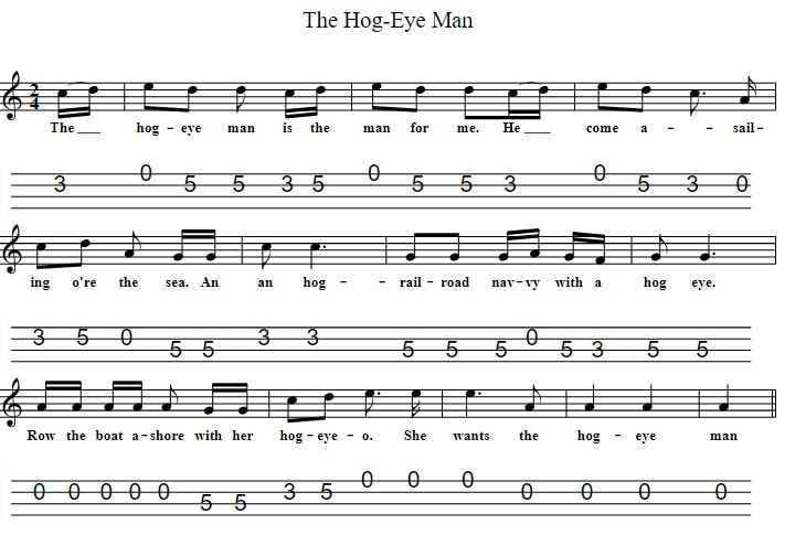 The Hog Eye Man Sheet Music In C Major